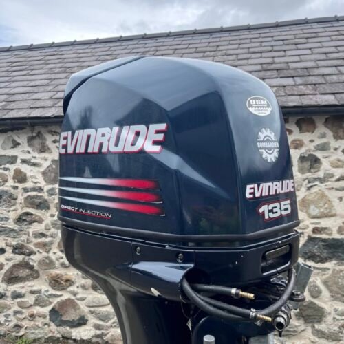 Used 135hp evinrude longshaft, remote control, electric star