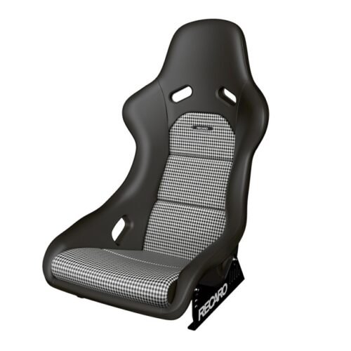 Recaro Classic Pole Position (ABE) Seat – Black Leather / Pepita Fabric