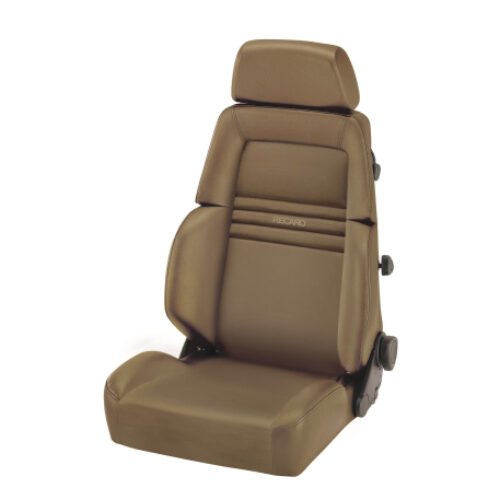 Recaro Expert S Seat – Leather Beige / Leather Beige – Beige Logo