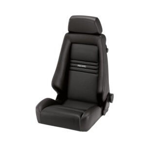 Recaro Specialist S Seat - Leather Black / Leather Black - Silver Logo