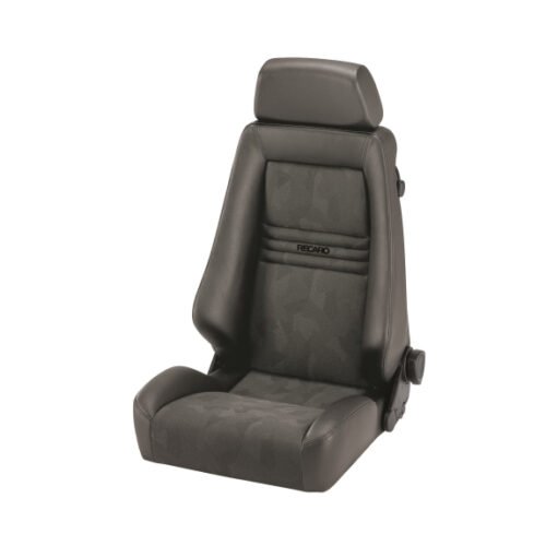 Recaro Specialist M Seat – Leather Medium Grey / Grey Artista – Black Logo