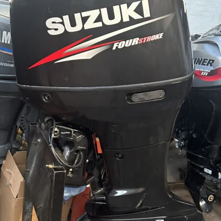 2012 SUZUKI 150HP 4 STROKE EXTRA LONG XL 25″ DF150 OUTBOARD REMOTES & GAUGES 370HRS