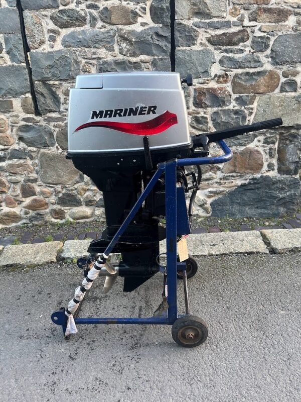 Used 50hp mariner ex RNLI – intermediate shaft, two stroke, electric start, manual start, tiller control - Image 3