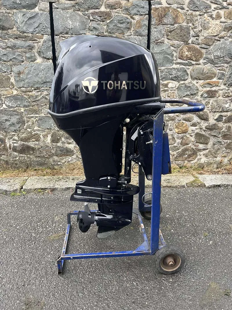 Used 2020 Tohatsu MFS 60HP Outboard Motor – Long Shaft, Electric Start, PTT, Remote 3 Used 60hp Tohatsu MFS (2020)- Longshaft, electric start, PTT, Remote