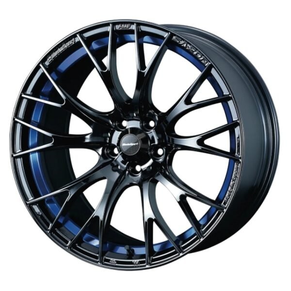 WedsSport SA-20R Wheel (Face F) - 18x8.5 / Offset +45 / 5x100 (Blue Light Chrome II)