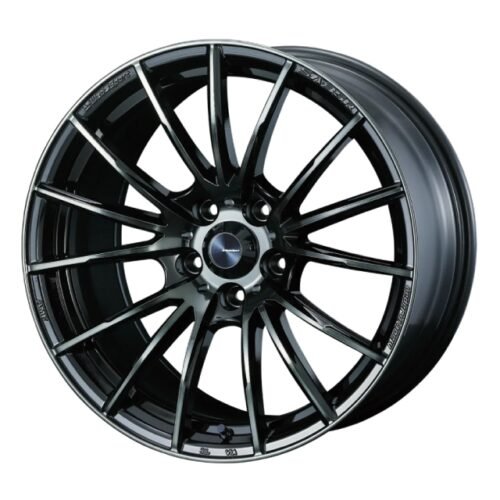 WedsSport SA-35R Wheel (Face FR) – 17×7.5 / Offset +45 / 5×114.3 (Weds Black Clear)