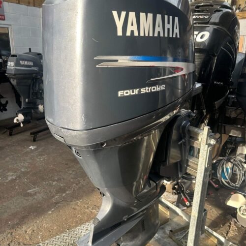 2003 YAMAHA 150HP 4 STROKE EFI LONG SHAFT 20″ OUTBOARD SERVICED REMOTES & GAUGES