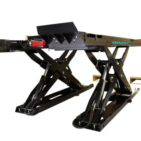 Hofmann 12,000 lb. ALI Certified Scissor Alignment Lift with (2) 6K Rolling Jacks