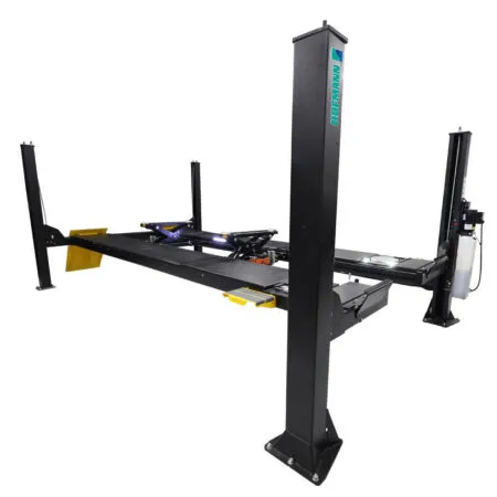 Hofmann EELR708 15,000 lb. ALI Certified Extended Length 4-Post Alignment Lift with (2) 7.5K Rolling Jacks