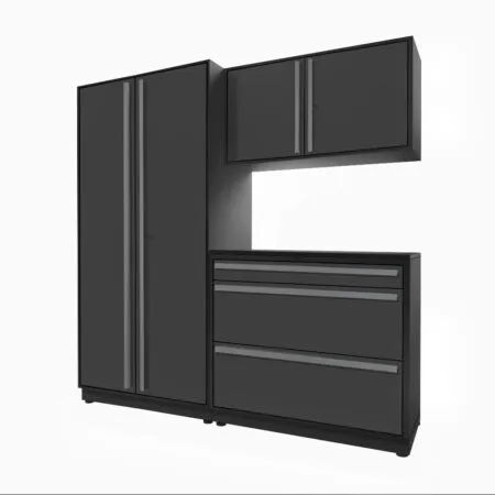Proslat Fusion Plus 6.5 ft Garage Cabinet set Tool 3 Drawer