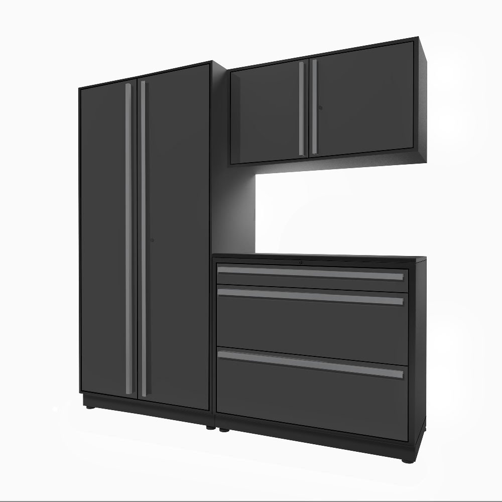 Proslat Fusion Plus 6.5 ft Garage Cabinet set Tool 3 Drawer