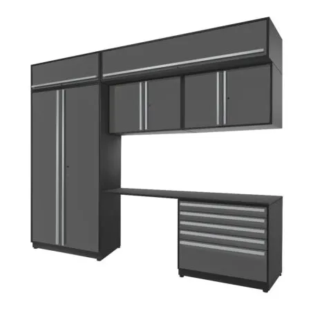 Proslat Fusion Plus 10 ft Garage Cabinet set – 5-Drawer Base