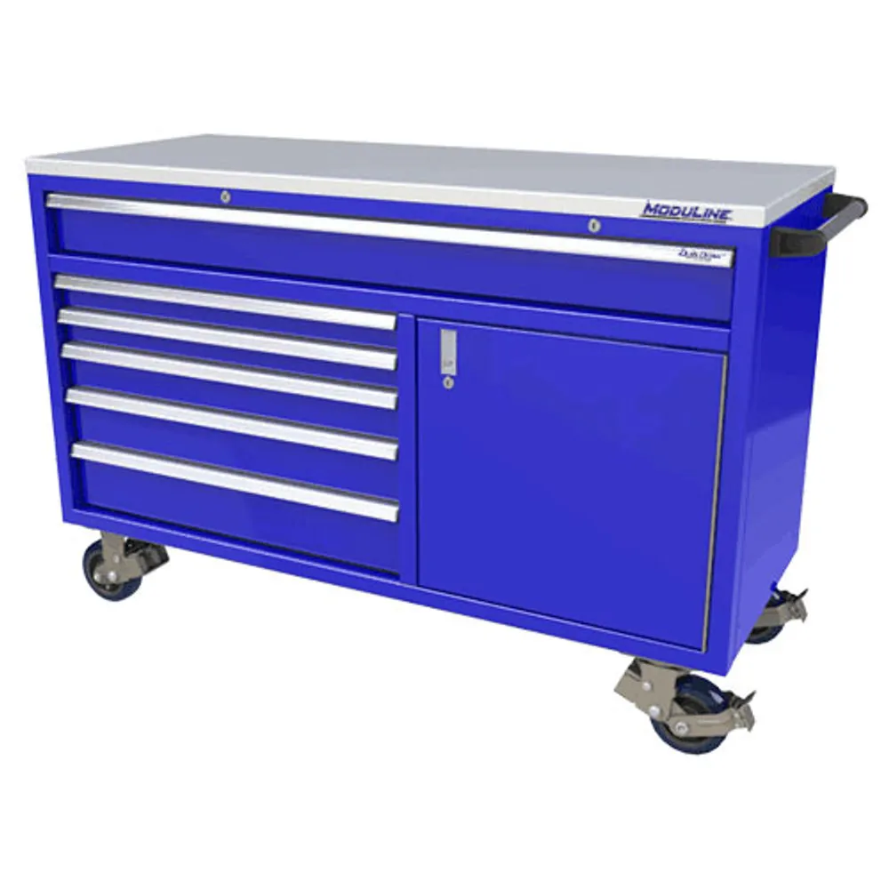 Moduline 6 Drawer One Door Aluminum Roller Cabinet 1 Moduline 6 Drawer One Door Aluminum Roller Cabinet