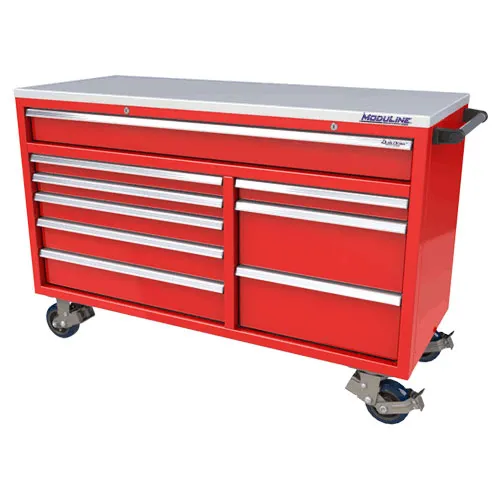 Moduline QuikDraw 9 Drawer Aluminum Roller Cabinet 1 Moduline QuikDraw 9 Drawer Aluminum Roller Cabinet