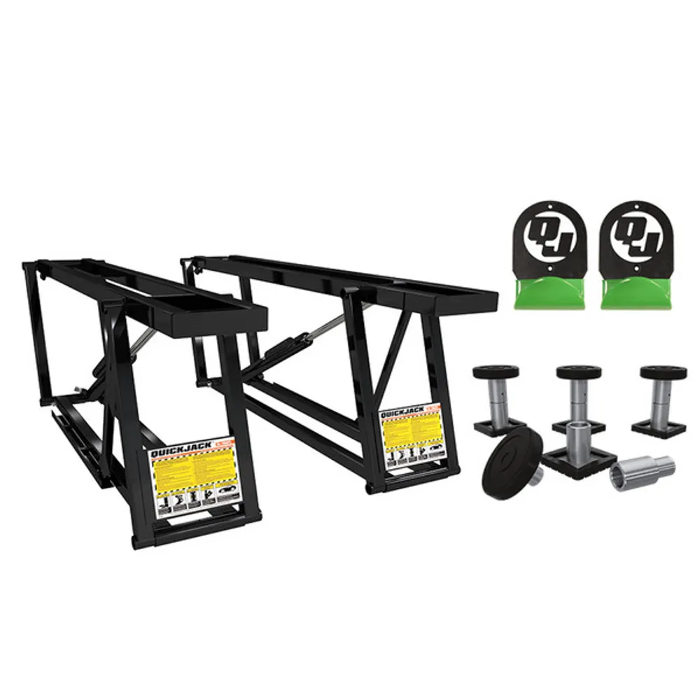 QuickJack Package (1) 7000TL-110V + (1) Wall Hangers Set + (1) SUV Adapter Set 1 QuickJack Package (1) 7000TL-110V + (1) Wall Hangers Set + (1) SUV Adapter Set