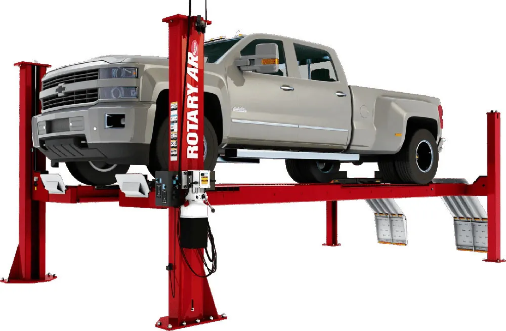Rotary ARO16 16,000 lb ALI Certified Four-Post Open-Front Alignment Lift + Rolling Jacks 1 Rotary ARO16 16,000 lb ALI Certified Four-Post Open-Front Alignment Lift + Rolling Jacks