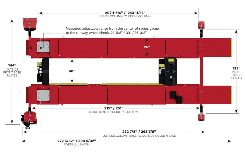 Rotary ARO22 22,000 lb ALI Certified Four-Post Heavy-Duty Open-Front Alignment Lift + Rolling Jacks 3 Rotary ARO22 22,000 lb ALI Certified Four-Post Heavy-Duty Open-Front Alignment Lift + Rolling Jacks