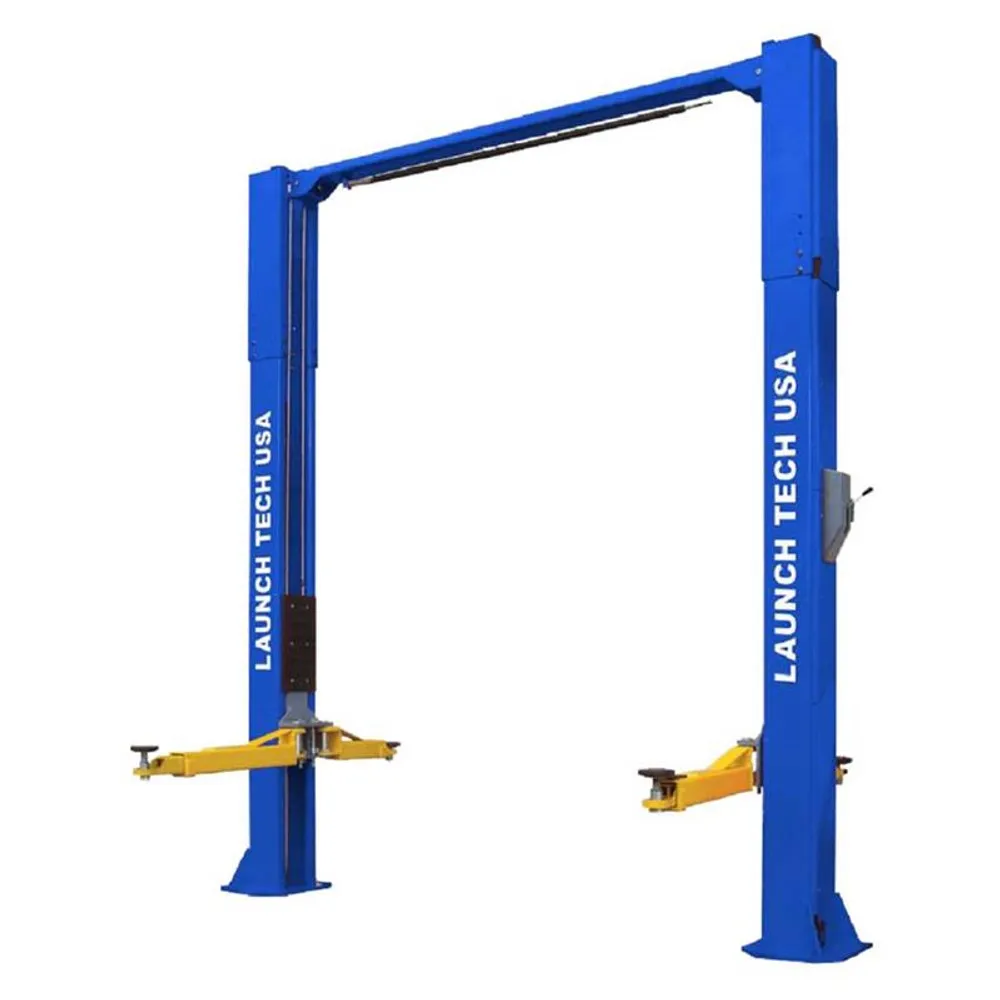 Launch Tech USA TLT210-XT-B 10,000 lb. ALI Certified 2-Post Asymmetrical Clear Floor Lift - Blue 3 Launch Tech USA TLT210-XT-B 10,000 lb. ALI Certified 2-Post Asymmetrical Clear Floor Lift – Blue
