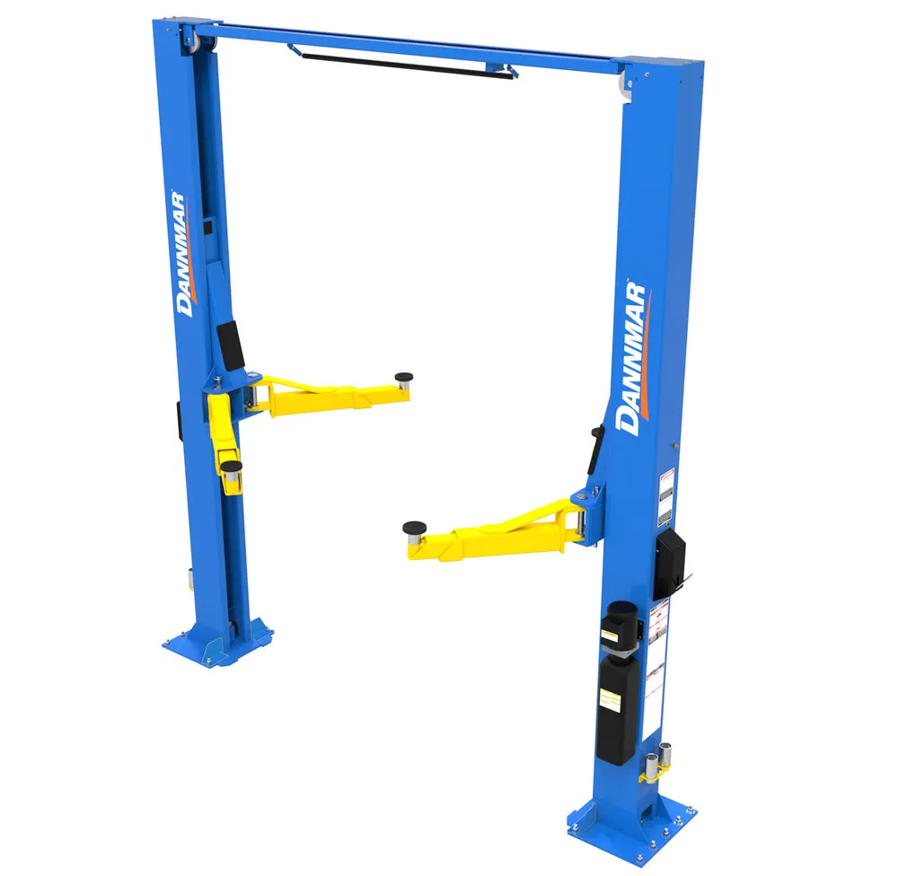 Dannmar D2-12C Symmetric 12,000 lb. capacity ALI Certified Two-Post Lift with Triple-Telescoping Low-Pro Arms 4 Dannmar D2-12C Symmetric 12,000 lb. capacity ALI Certified Two-Post Lift with Triple-Telescoping Low-Pro Arms