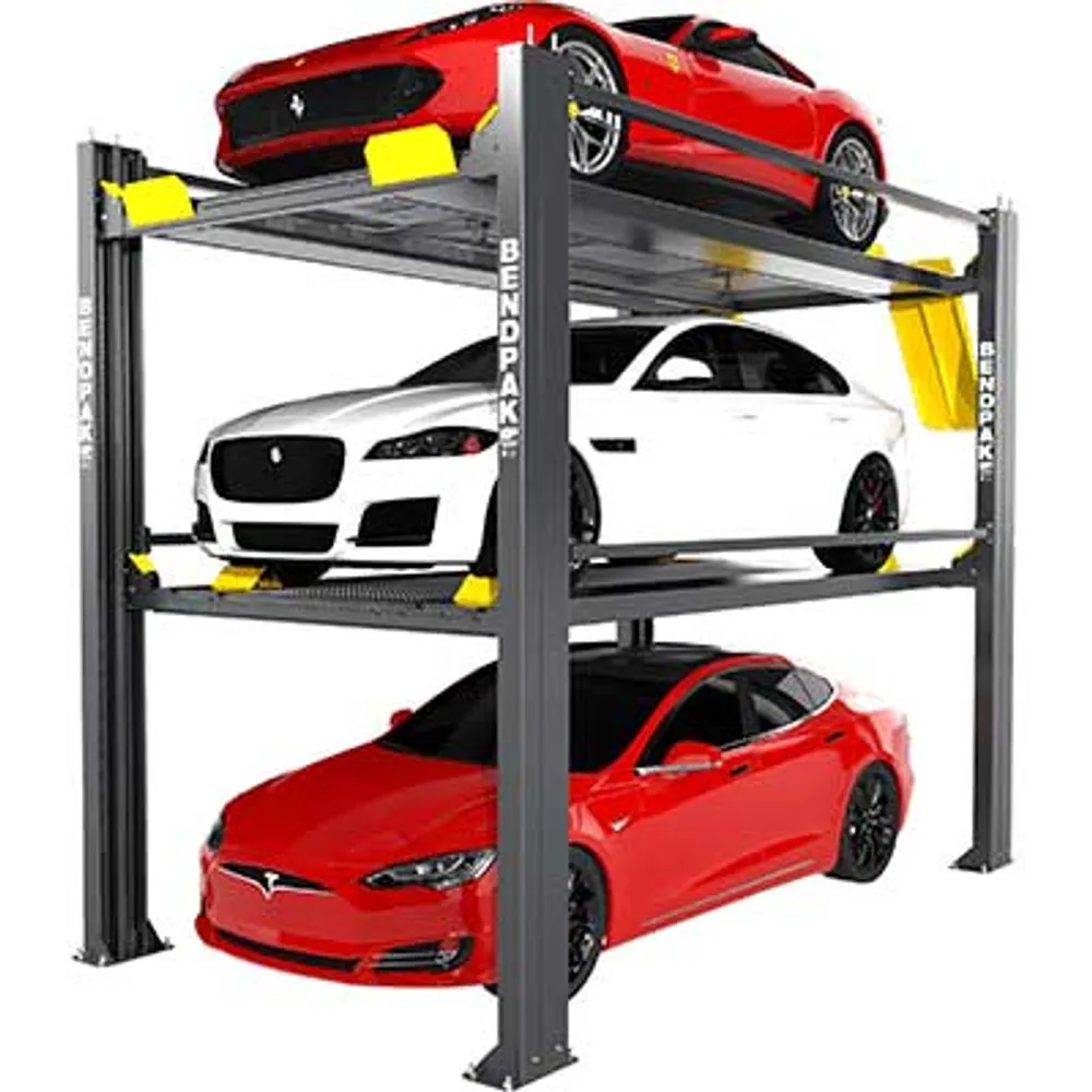 BendPak HD-973P 9,000 and 7,000 Lb. Capacity / Tri-Level Parking Lift / SPECIAL ORDER 1 BendPak HD-973P 9,000 and 7,000 Lb. Capacity / Tri-Level Parking Lift / SPECIAL ORDER