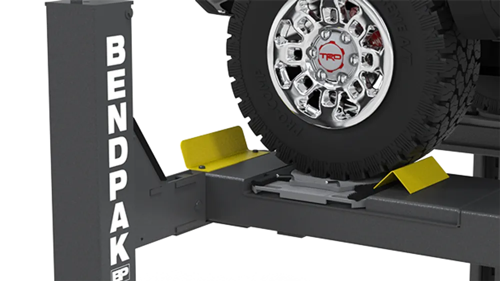 BendPak HDSO14AX 14,000 Lb. Capacity / ALI Certified Alignment / Extended / Open Front / Includes Turnplates and Slip Plates 6 BendPak HDSO14AX 14,000 Lb. Capacity / ALI Certified Alignment / Extended / Open Front / Includes Turnplates and Slip Plates
