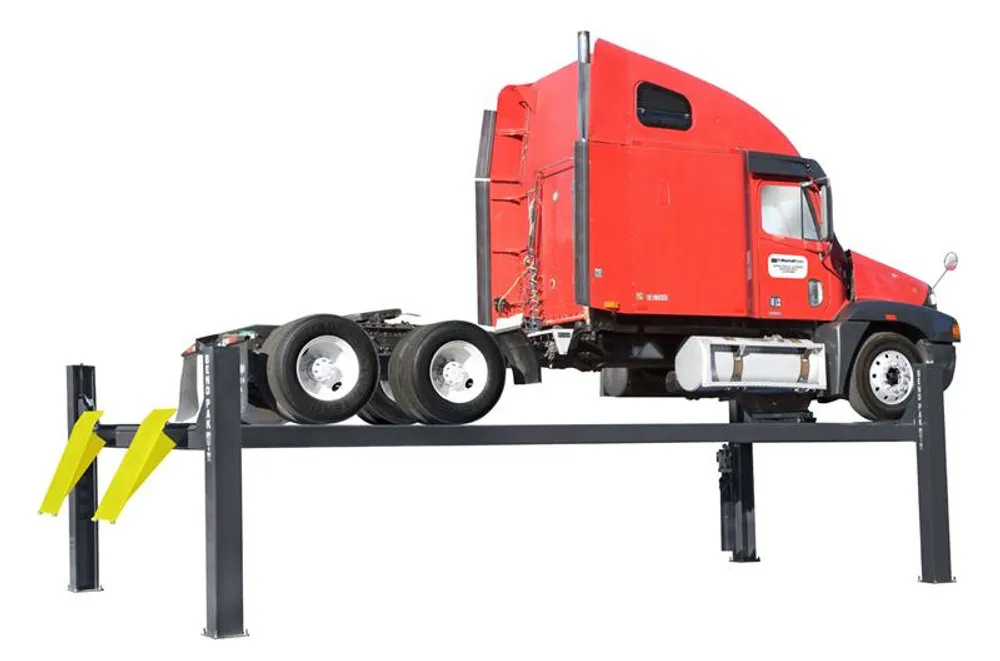 BendPak HDS-27X 27,000-lb. Capacity ALI Certified Four-Post Extended Length Truck Lift 1 BendPak HDS-27X 27,000-lb. Capacity ALI Certified Four-Post Extended Length Truck Lift