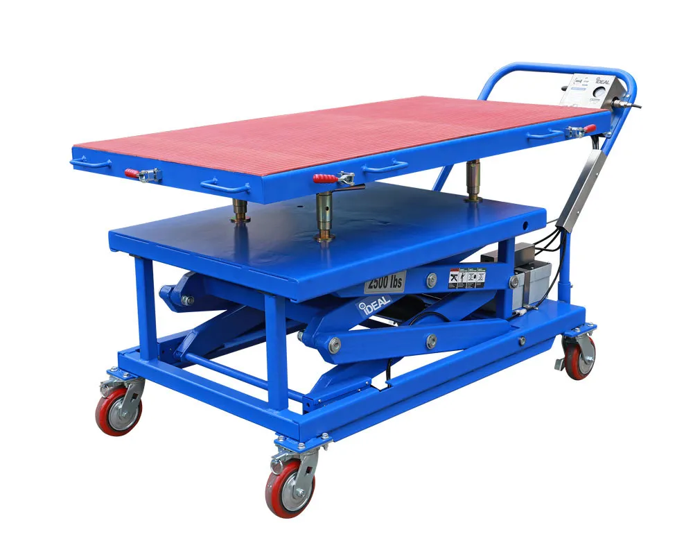 iDeal LT-EV2500AH-X 2,500 lb. Capacity Air-Hydraulic EV/Hybrid Component Lift Table 9 iDeal LT-EV2500AH-X 2,500 lb. Capacity Air-Hydraulic EV/Hybrid Component Lift Table