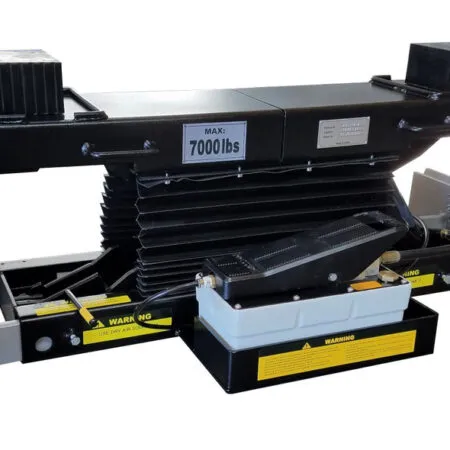 iDeal RAJ-7K-H Rolling Air Jack 7,000 lb. Capacity – On The Rail – Air Bag – High Mount
