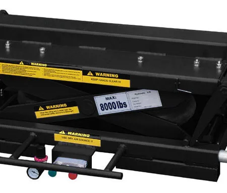 Tuxedo RAJ-8K-H Rolling Air Jack 8,000 lb. Capacity – On The Rail – Air Bag – High Mount