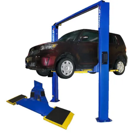 Rotary SPOA7-MP 7,000 lb. ALI Certified Two-Post Asymmetric Pad Lift