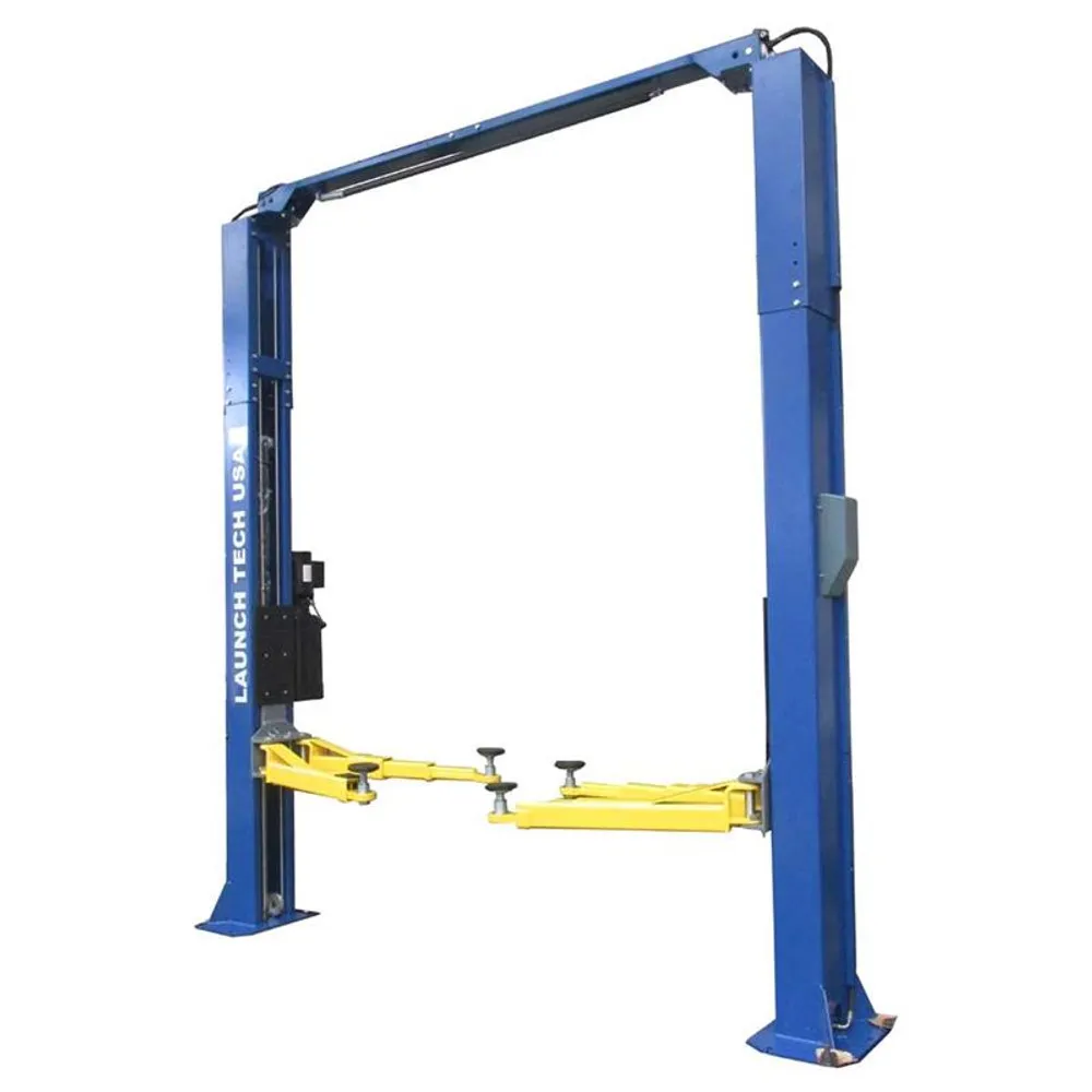 Launch Tech USA TLT210-XT-B 10,000 lb. ALI Certified 2-Post Asymmetrical Clear Floor Lift - Blue 4 Launch Tech USA TLT210-XT-B 10,000 lb. ALI Certified 2-Post Asymmetrical Clear Floor Lift – Blue