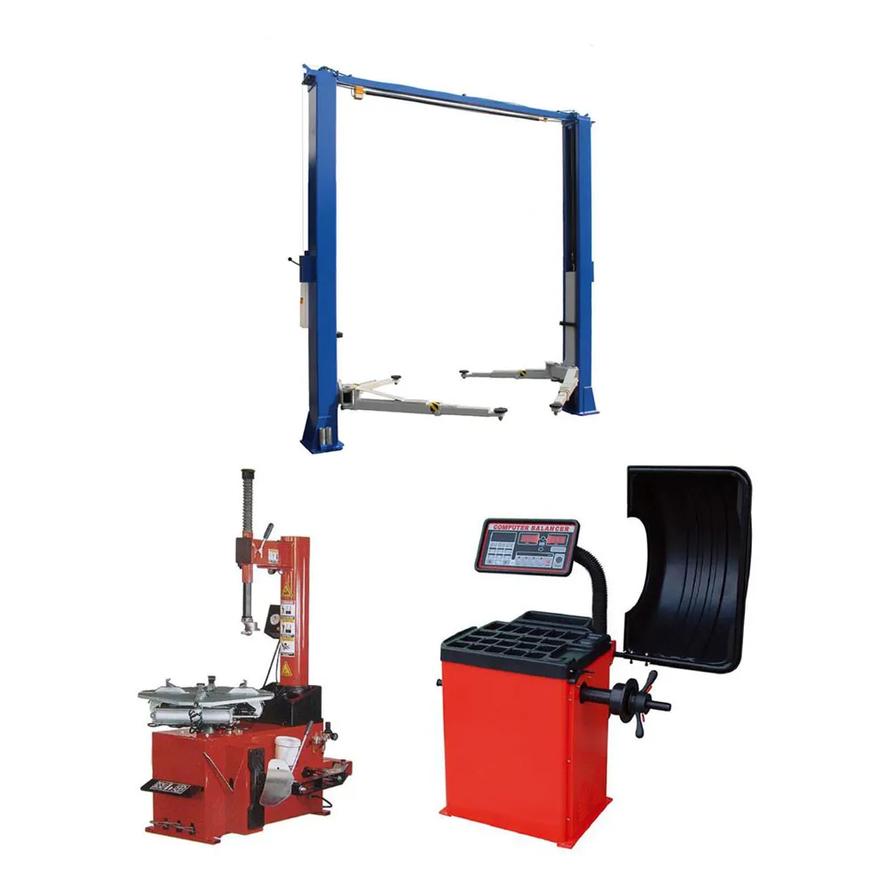 Tuxedo TP11KC-DX 11,000 lb 2 Post Lift, TC-950 Tire Changer, WB-953 Wheel Balancer Combo Package 1 Tuxedo TP11KC-DX 11,000 lb 2 Post Lift, TC-950 Tire Changer, WB-953 Wheel Balancer Combo Package