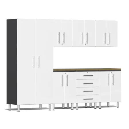 Ulti-MATE Garage Cabinet 2.0 Series 8-Piece Kit with Bamboo Top