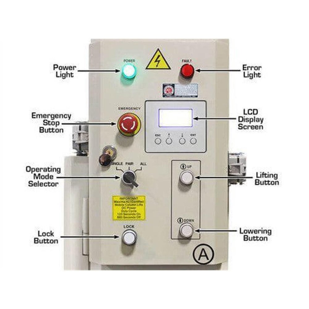 Atlas ALI Certified Battery Powered Mobile Column Lift System 74,000 Lb. Capacity (Set of 4) - Image 6