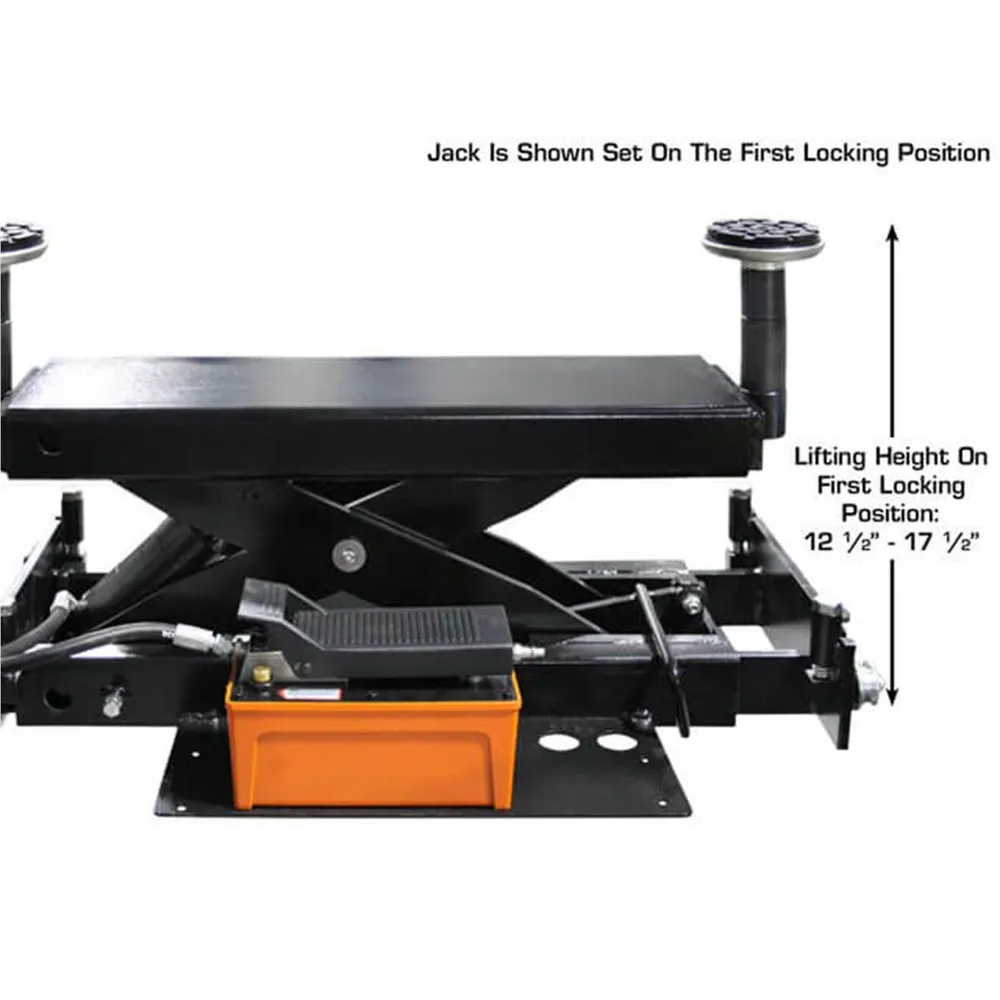 Atlas RJ6 Air/Hydraulic 6,000 lbs. Capacity Jack Rolling Bridge Jack 2 Atlas RJ6 Air/Hydraulic 6,000 lbs. Capacity Jack Rolling Bridge Jack
