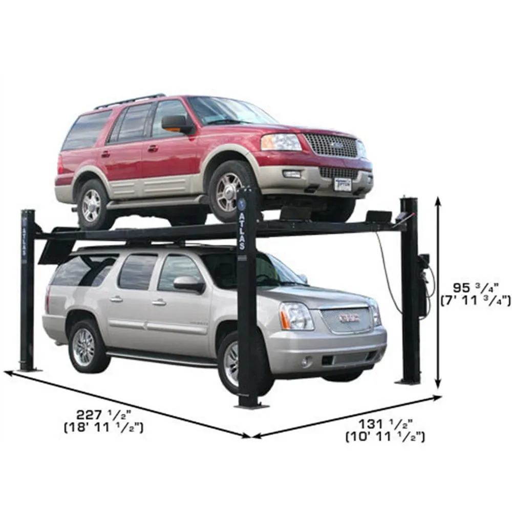 Atlas Garage PRO9000 Extra Tall/Extra Wide Portable Heavy Duty 9,000 lb. Capacity 4-Post Lift 2 Atlas Garage PRO9000 Extra Tall/Extra Wide Portable Heavy Duty 9,000 lb. Capacity 4-Post Lift