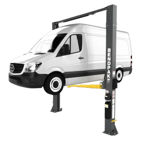 BendPak 10AP-168 Two-Post Lift 10,000‐lb. Capacity / Adaptable Clearfloor / Adjustable Width / Screw Pads / 168” Overall Height