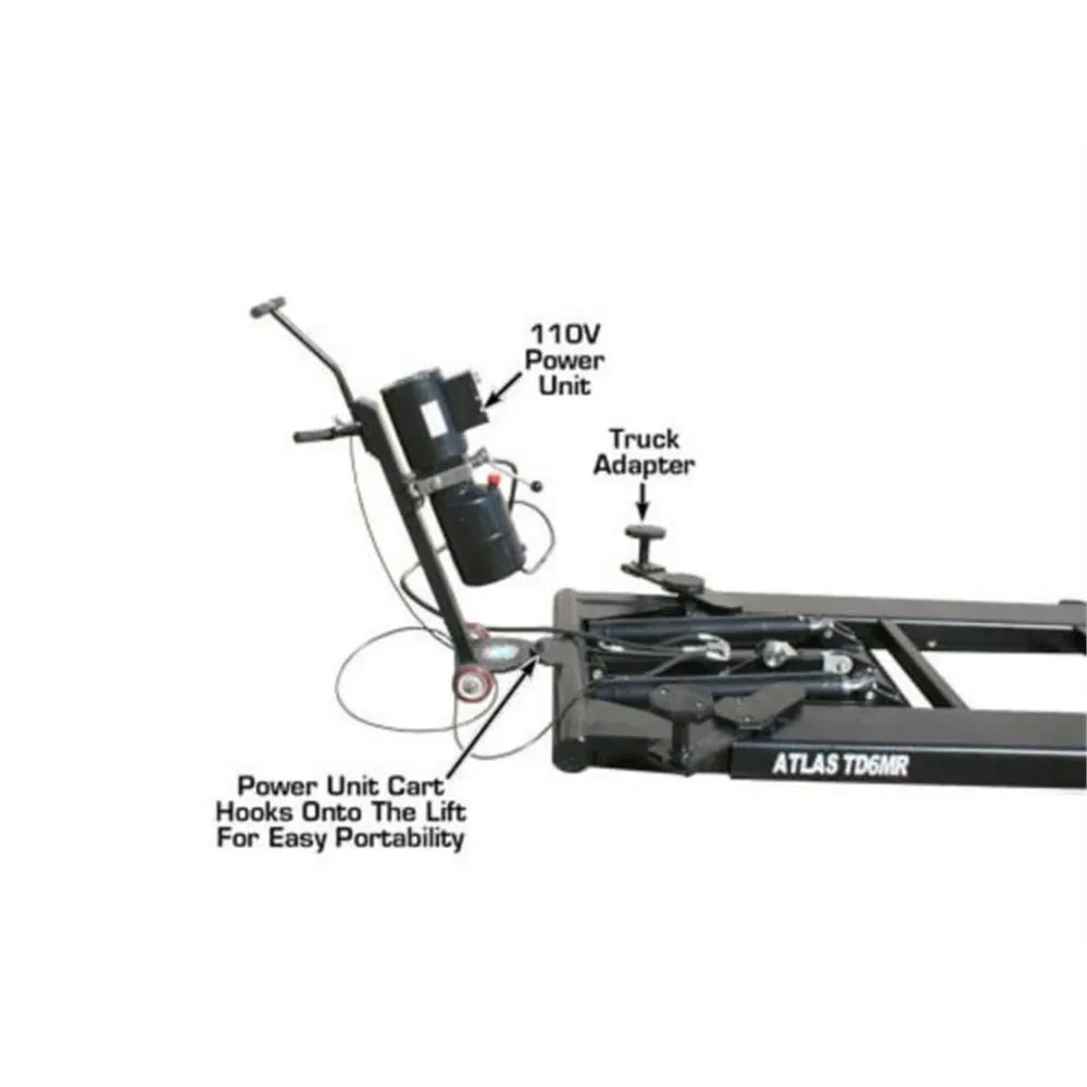 Atlas 6MR Portable Mid-Rise 6000 lb Capacity Scissor Lift 4 Atlas 6MR Portable Mid-Rise 6000 lb Capacity Scissor Lift