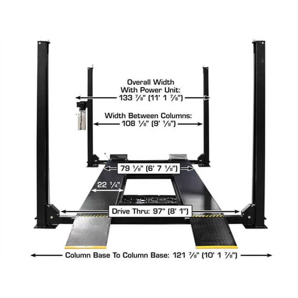 Atlas Apex 9 ALI Certified 9,000 lb. Capacity 4-Post Lift 4 Atlas Apex 9 ALI Certified 9,000 lb. Capacity 4-Post Lift