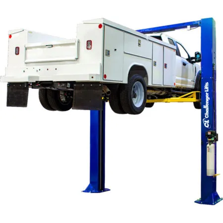 Challenger CL20 20,000 lb. ALI Certified Heavy Duty Symmetric Two-Post Adjustable Lift – Wide & Tall, 2-Stage Arms