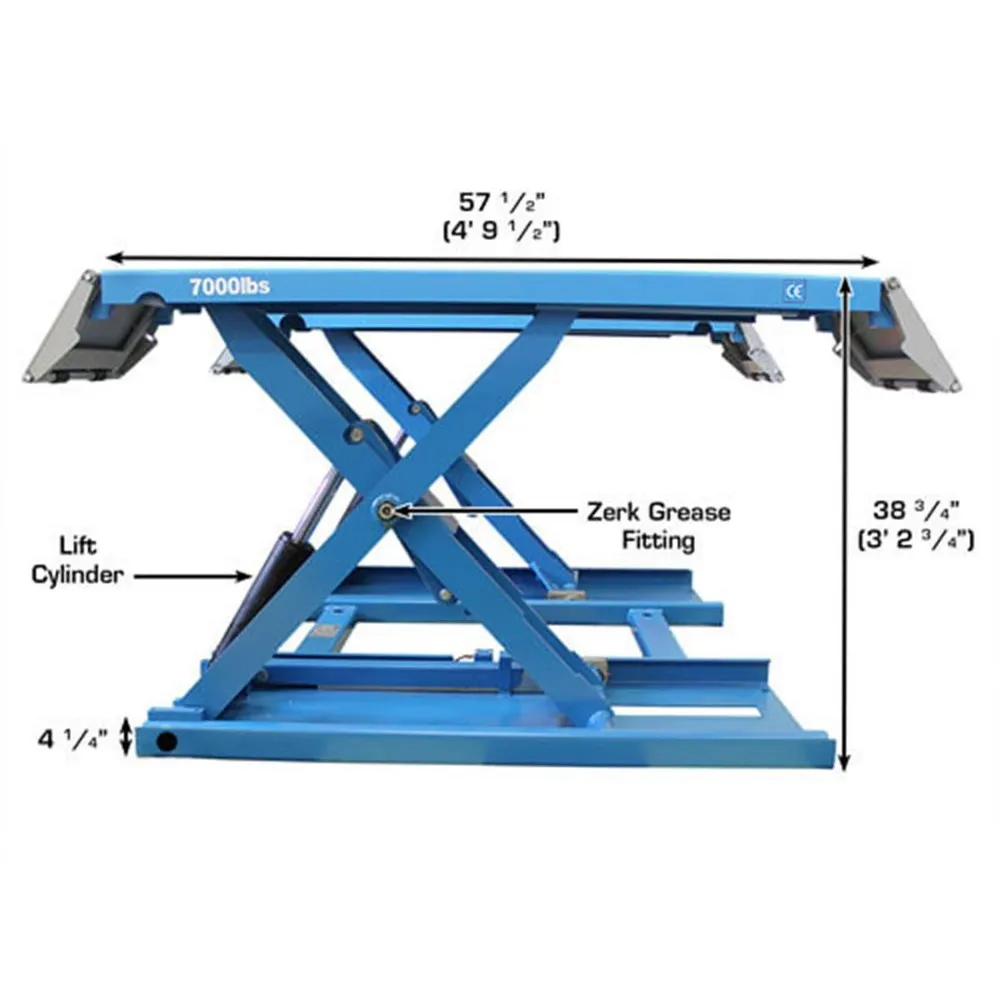 Atlas 7K-Kwik-Bay Portable Mid-Rise 7000 lbs Capacity Scissor Lift 5 Atlas 7K-Kwik-Bay Portable Mid-Rise 7000 lbs Capacity Scissor Lift