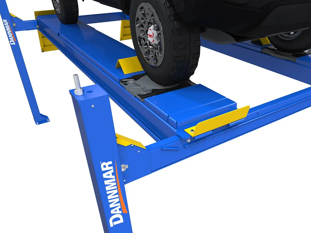 Dannmar D4-12A 12,000-lbs. Capacity Alignment Four-Post Lift / Includes Slip Plates and Turnplates 3 Dannmar D4-12A 12,000-lbs. Capacity Alignment Four-Post Lift / Includes Slip Plates and Turnplates