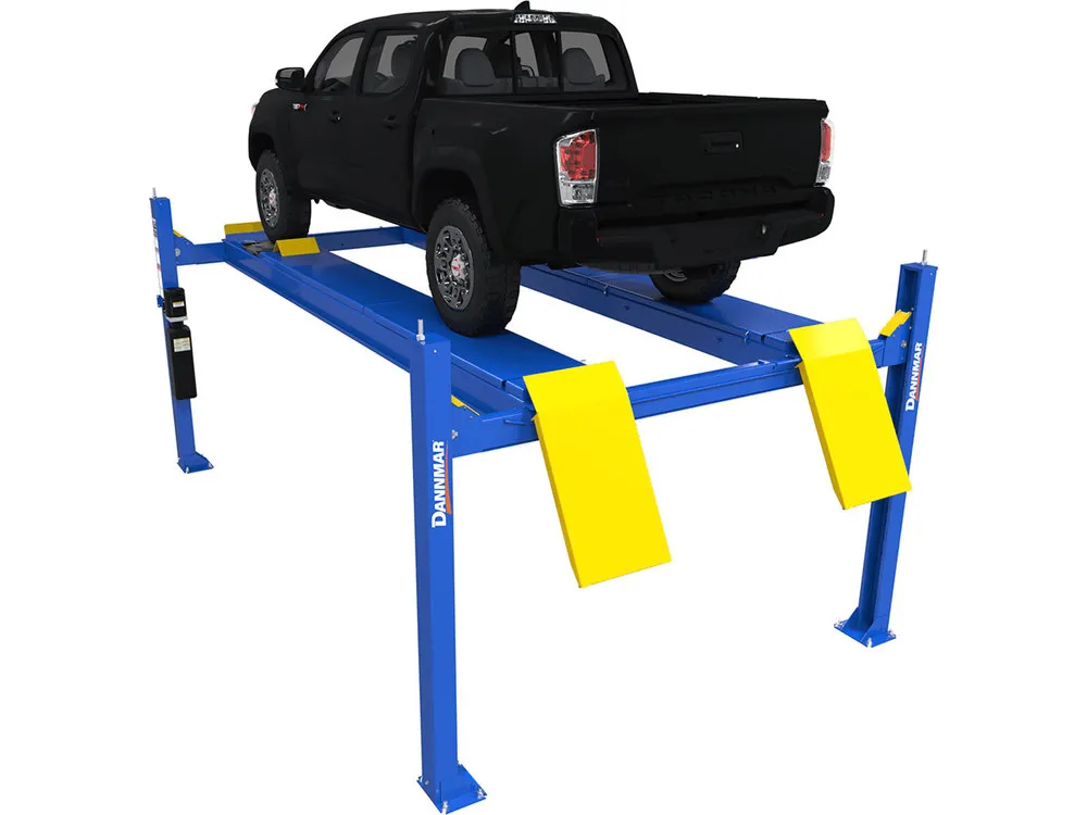 Dannmar D4-12A 12,000-lbs. Capacity Alignment Four-Post Lift / Includes Slip Plates and Turnplates 4 Dannmar D4-12A 12,000-lbs. Capacity Alignment Four-Post Lift / Includes Slip Plates and Turnplates