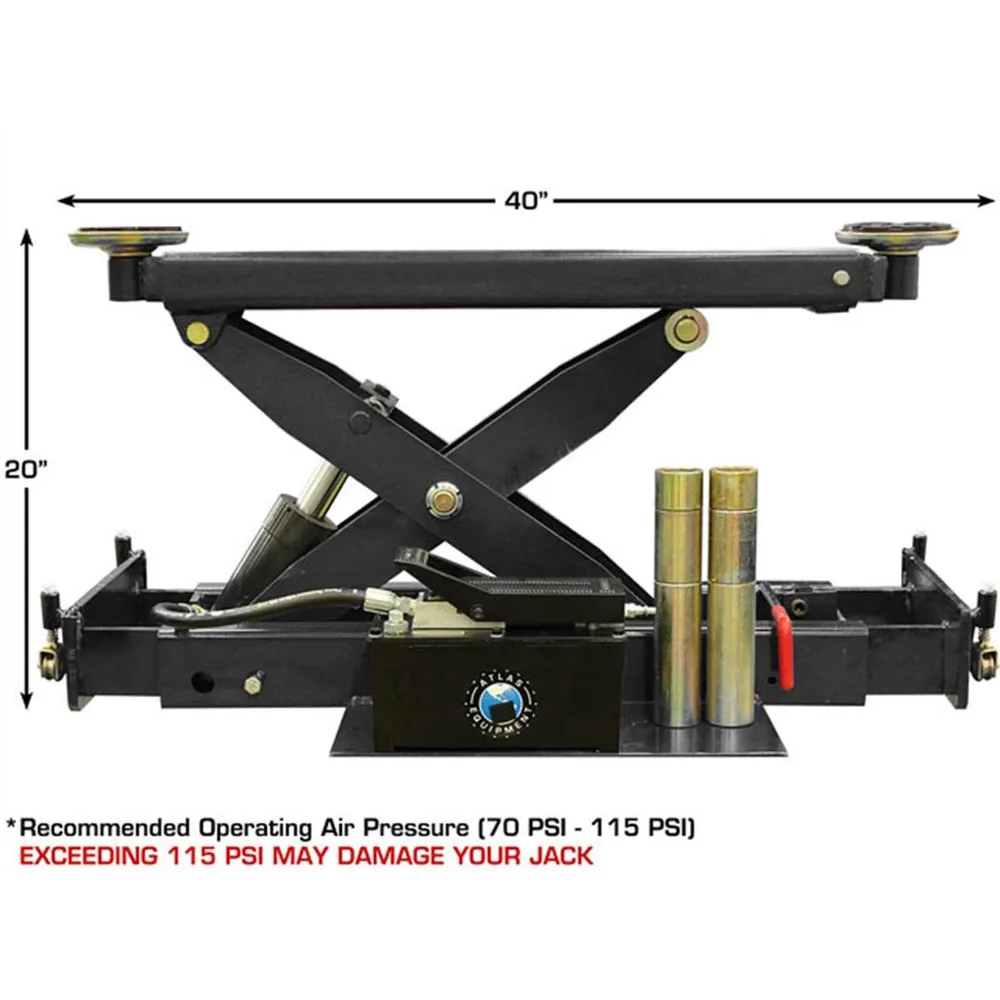 Atlas 8,000 LB ROLLING BRIDGE JACK 4 Atlas 8,000 LB ROLLING BRIDGE JACK