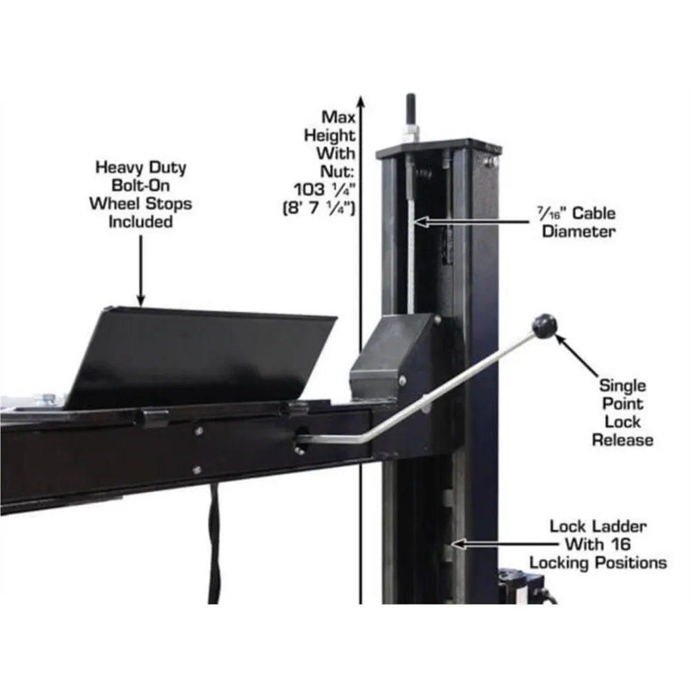 Atlas Apex 9 ALI Certified 9,000 lb. Capacity 4-Post Lift 11 Atlas Apex 9 ALI Certified 9,000 lb. Capacity 4-Post Lift