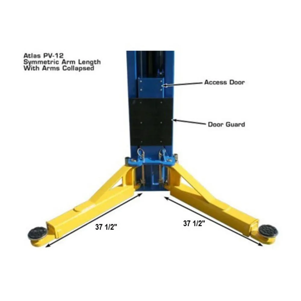 Atlas PV12PX Commercial Grade Overhead 12,000 lb. Capacity 2-Post Lift 7 Atlas PV12PX Commercial Grade Overhead 12,000 lb. Capacity 2-Post Lift