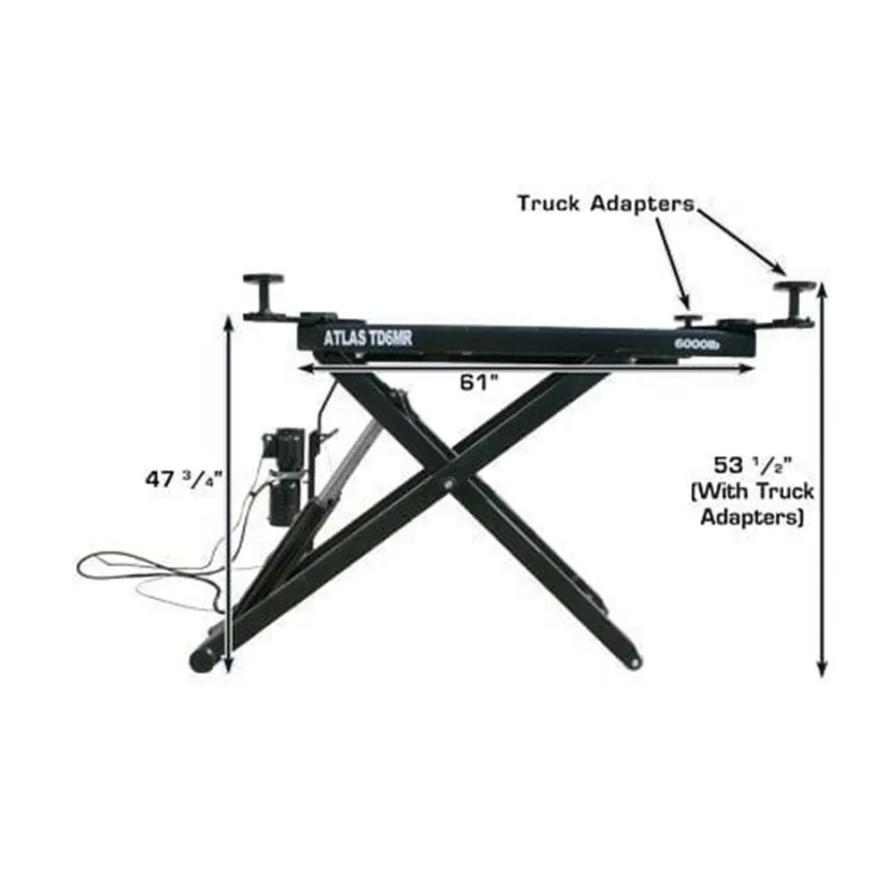 Atlas 6MR Portable Mid-Rise 6000 lb Capacity Scissor Lift 11 Atlas 6MR Portable Mid-Rise 6000 lb Capacity Scissor Lift