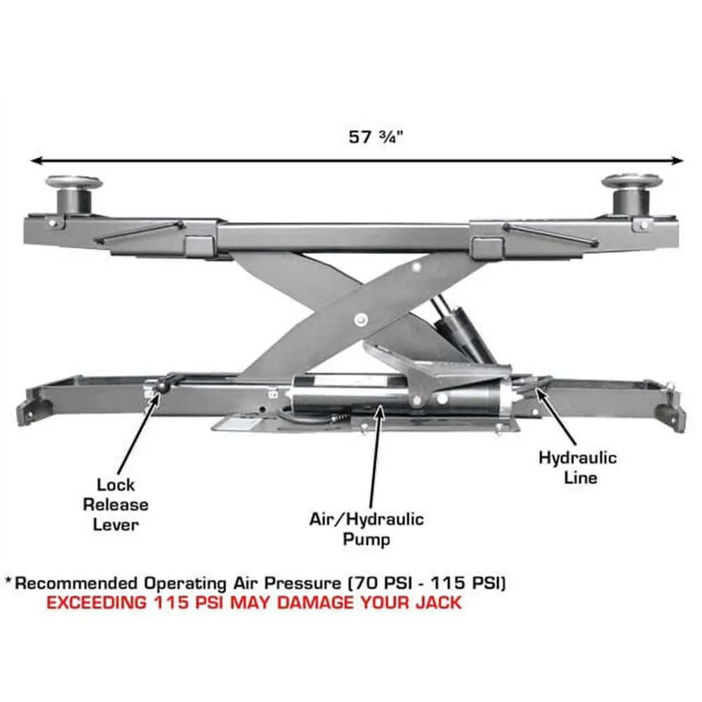 Atlas Platinum ALI Certified 7,000 LB Rolling Jack 7 Atlas Platinum ALI Certified 7,000 LB Rolling Jack