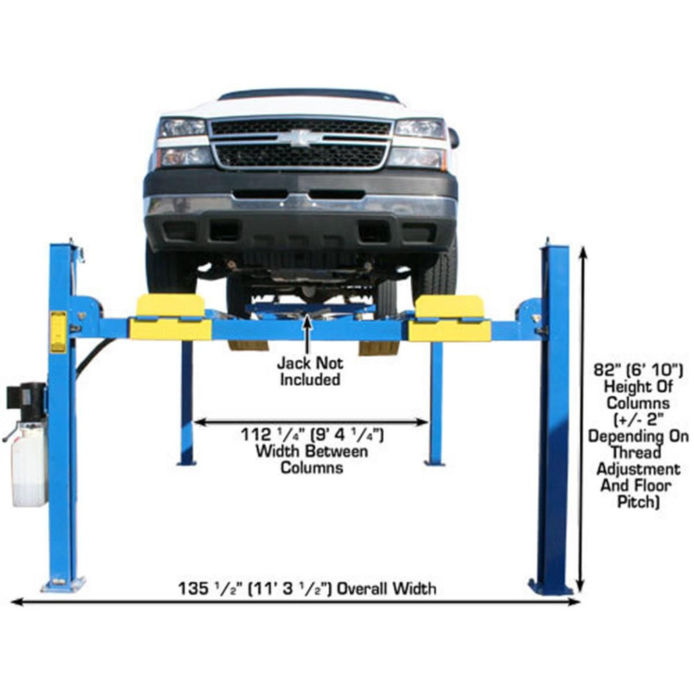 Atlas 12,000 lb. 4-Post Alignment Lift w/ Turntables 10 Atlas 12,000 lb. 4-Post Alignment Lift w/ Turntables