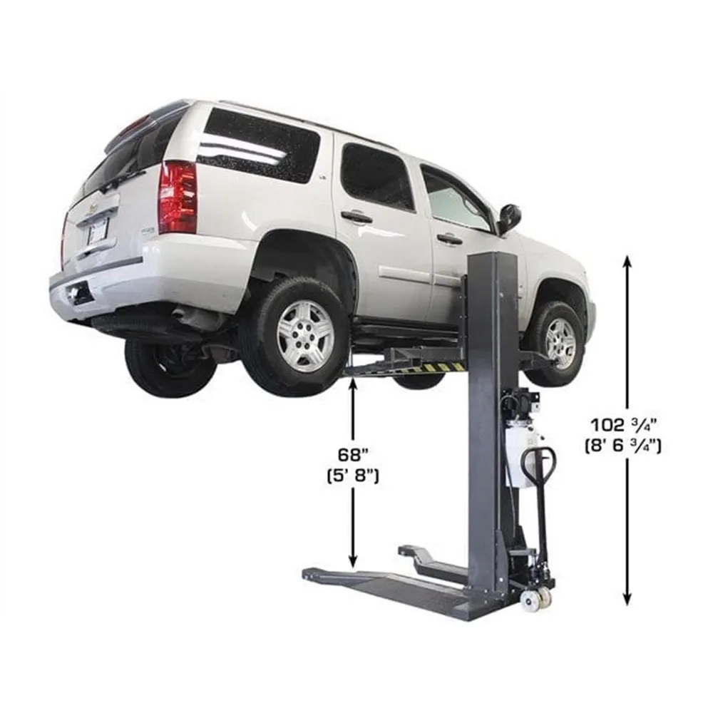 Atlas PSP-6000 6,000 lb. Capacity Portable Single Post Lift 11 Atlas PSP-6000 6,000 lb. Capacity Portable Single Post Lift